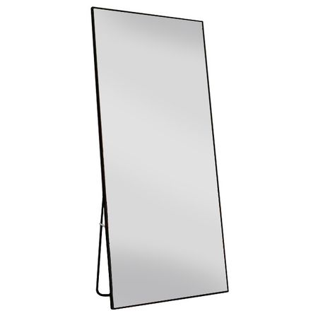 зеркало напольное прямоугольное в алюминиевой раме Magnus 670х1670мм черный
