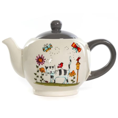 чайник Полосатый Кот 950мл керамика самуил яковлевич маршак усатый полосатый рисунки в лебедева