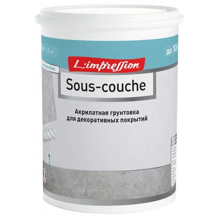 грунтовка пигментированная для декоративных покрытий LIMPRESSION Sous-couche 1л, арт.150-474
