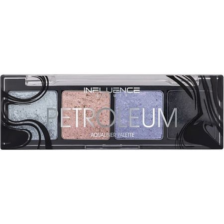 Палетка INFLUENCE BEAUTY Палетка аквалайнеров, эффект металлик Petroleum