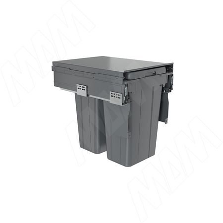 PROBOX LT F40 Система сортировки и хранения, 2 емкости (2x18), креп. фасада, полн.выдв., плавн.закр., графит (BRD402-36DG)