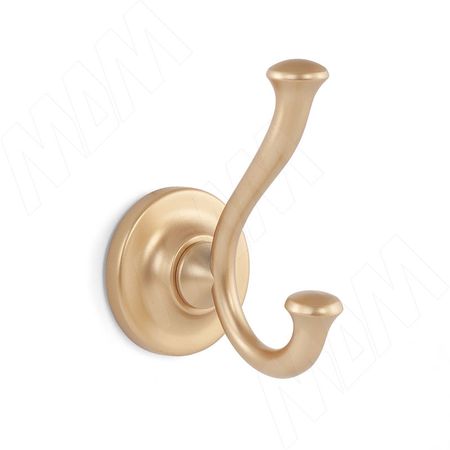 Крючок двухрожковый золото матовое (HK.38.GA)