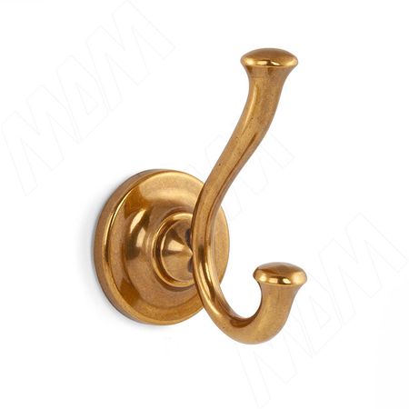 Крючок двухрожковый бронза состаренная (HK.38.ABV)