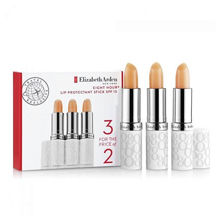 Набор средств для лица ELIZABETH ARDEN Трио защитных бальзамов для губ Eight Hour Cream Lip Protectant