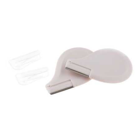 Прибор для ухода за лицом DEWAL BEAUTY Бритва бежевая для бровей со съемным лезвием