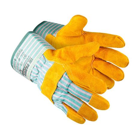 перчатки рабочие АМПАРО Радуга 419401-10 спилок комбинированные размер XL