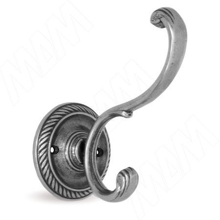 Крючок двухрожковый серебро состаренное (7710000.SFE)