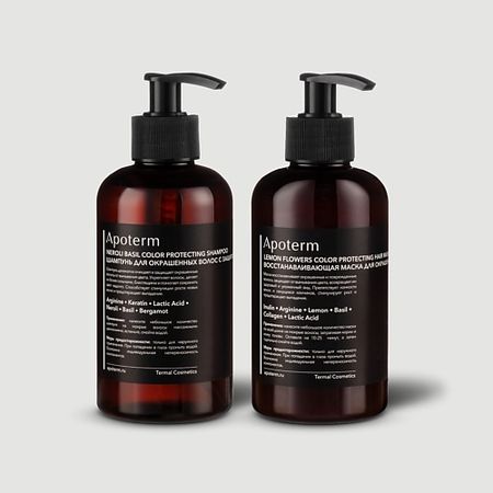 Набор для ухода за волосами APOTERM Набор для окрашенный волос (шампунь, маска для волос)