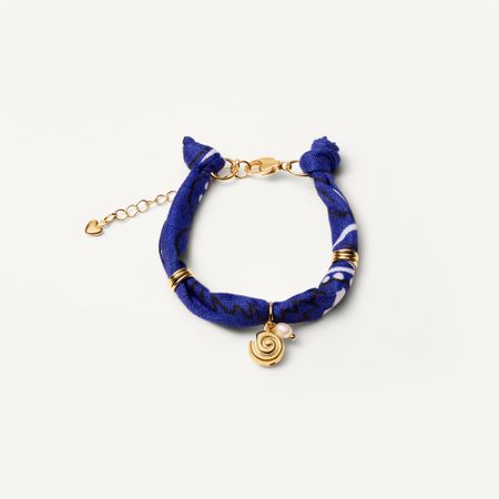 HOLLY JUNE Браслет Bandana Bracelet - Blue