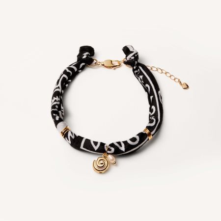 HOLLY JUNE Анклет Bandana Anklet - Black