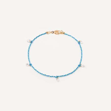 HOLLY JUNE Анклет Your Color Knitted Anklet - Small Crystal