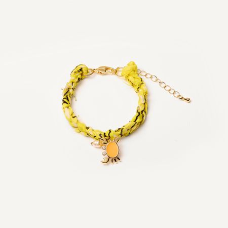 HOLLY JUNE Браслет Braded Bandana Bracelet - Yellow