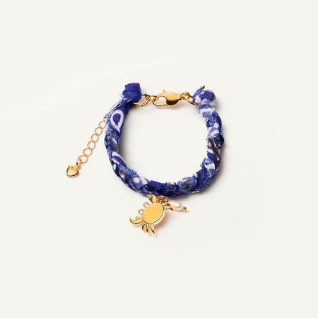 HOLLY JUNE Браслет Braded Bandana Bracelet - Blue