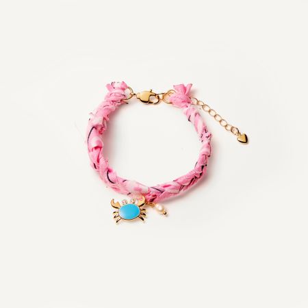 HOLLY JUNE Браслет Braded Bandana Bracelet - Pink