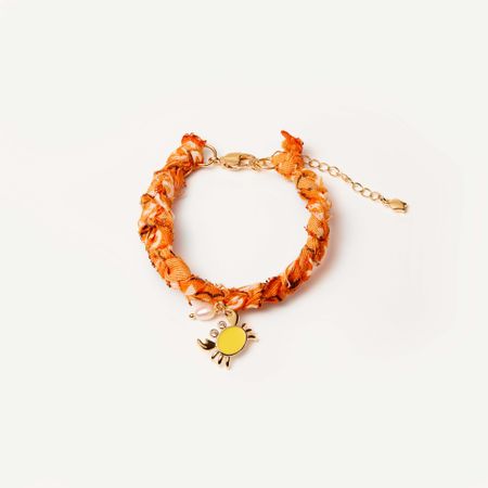 HOLLY JUNE Браслет Braded Bandana Bracelet - Orange