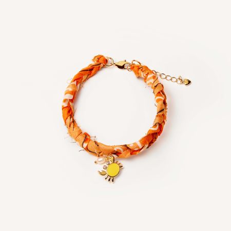HOLLY JUNE Анклет Braded Bandana Anklet - Orange