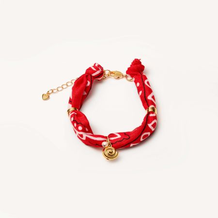 HOLLY JUNE Браслет Bandana Bracelet - Red