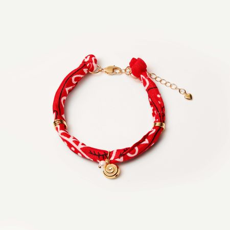 HOLLY JUNE Анклет Bandana Anklet - Red