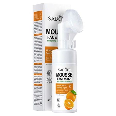Пенка для умывания SADOER Мусс для умывания лица с экстрактом апельсина