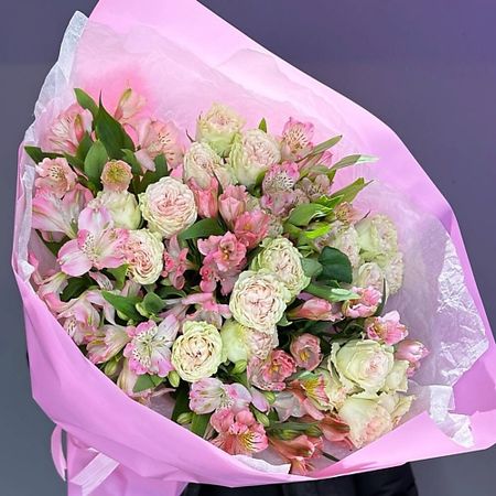 Букет живых цветов ДАРИ ЦВЕТЫ Букет с альстромерией