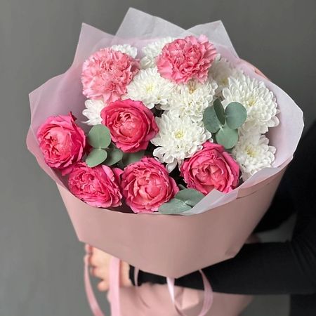 Букет живых цветов ДАРИ ЦВЕТЫ Букет «Ягодный зефир»