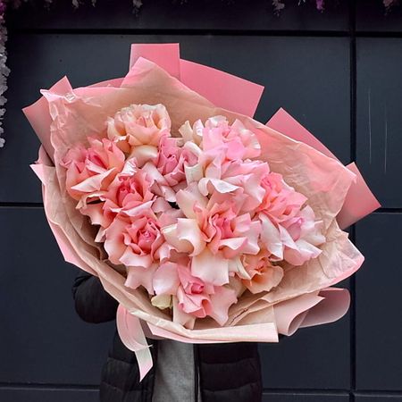 Букет живых цветов ДАРИ ЦВЕТЫ Букет розовых французских роз