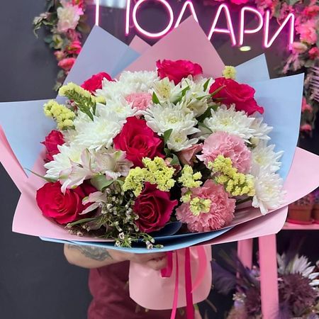 Букет живых цветов ДАРИ ЦВЕТЫ Букет «Яркие эмоции» елена алексеевна сергиенко мои друзья эмоции пособие для   3 5 лет