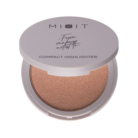 Хайлайтер для лица MIXIT COMPACT HIGHLIGHTER компактный тон 02 Gold tan