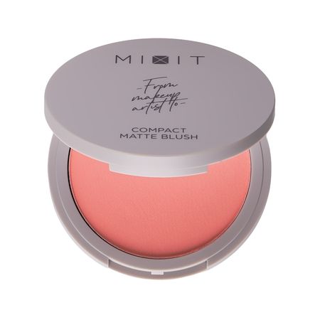 Румяна для лица MIXIT COMPACT BLUSH компактные матовые тон 01 Harmony