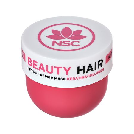 Маска для волос NSC BEAUTY HAIR для восстановления поврежденных волос с кератином и коллагеном 300 мл