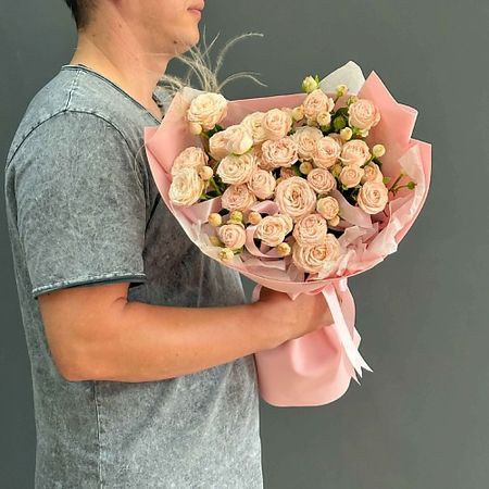 Букет живых цветов ЛАЙФБУКЕТ Букет из кустовых роз 