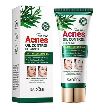 Гель для умывания SADOER Средство для умывания против акне с маслом чайного дерева