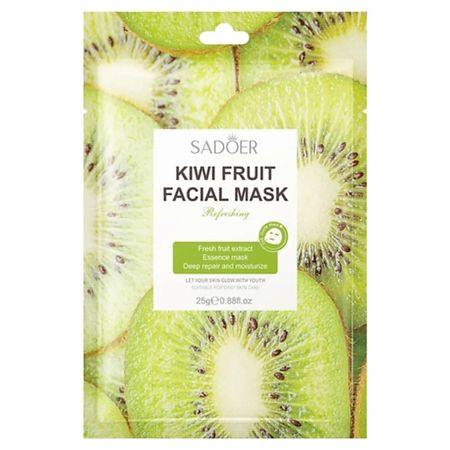 Маска для лица SADOER Тканевая маска для лица увлажняющая с экстрактом киви