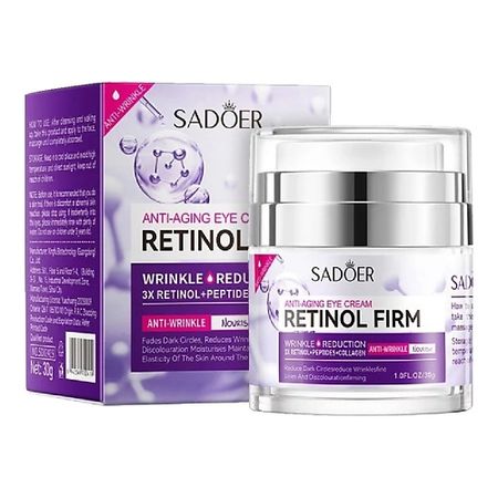 Крем для глаз SADOER Крем для кожи вокруг глаз антивозрастной с ретинолом