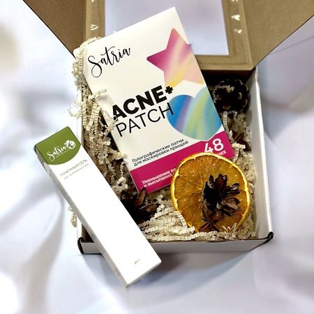 Гель для лица SATRIA Набор гель точечный и голографические патчи