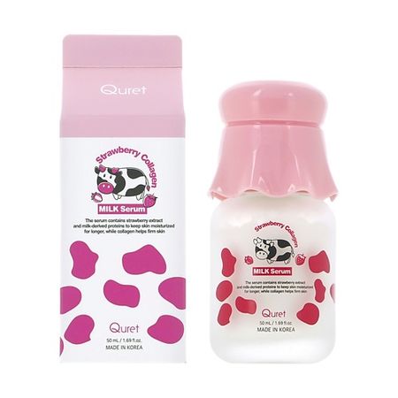 Сыворотка для лица QURET Сыворотка для лица с экстрактом клубники и коллагеном