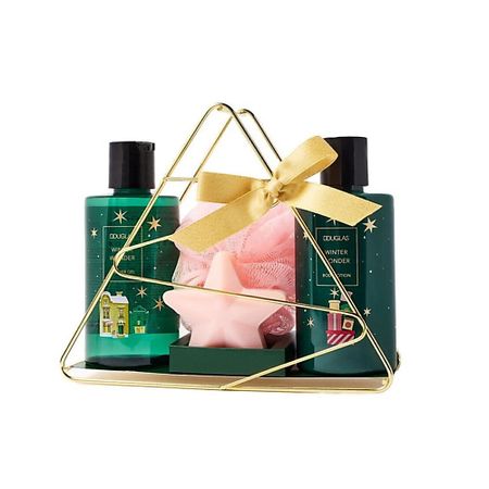Набор средств для ухода за телом DOUGLAS Набор для ухода за телом Winter Wonder Гель для душа+Лосьон+мало+мочалка