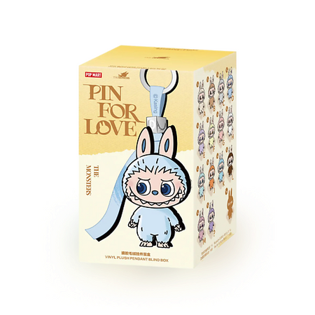 Брелок POP MART Брелок-игрушка LABUBU «Blind Box» (буквы A-M), коллекция «Pin For Love»