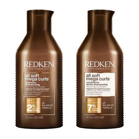Набор для ухода за волосами REDKEN Набор All Soft Mega Curls Bundle: Шампунь + Кондиционер