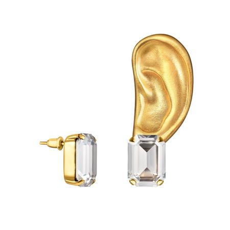 PHENOMENAL STUDIO Серьги Voice Inside Crystal Left