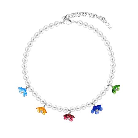 KOTLO STUDIO Колье Secret Garden Silver-White Necklace