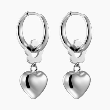 KOTLO STUDIO Серьги Flower's Hearts Silver Earrings