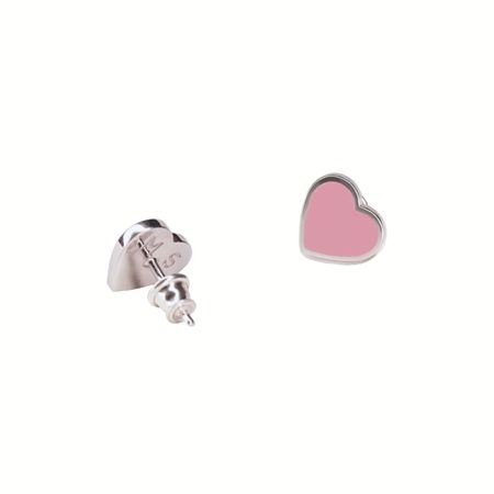 MOONSWOON Серьги Silver Pink Heart Earrings