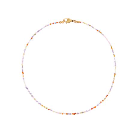 HOLLY JUNE Колье Colorful Diamant Tiny Necklace