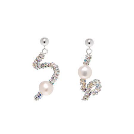 PEARL OCTOPUSS.Y Серьги Tiny Snakes Earrings - Silver