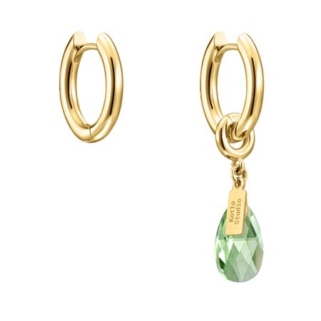 KOTLO STUDIO Серьги Drop Gold-Green Earrings