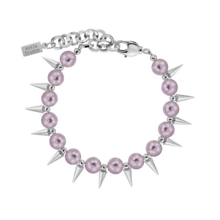 KOTLO STUDIO Браслет Punks Still Alive Silver-Purple Bracelet
