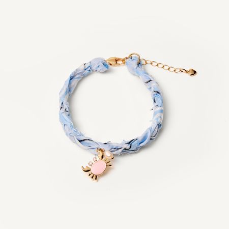 HOLLY JUNE Анклет Braded Bandana Anklet - Light Blue