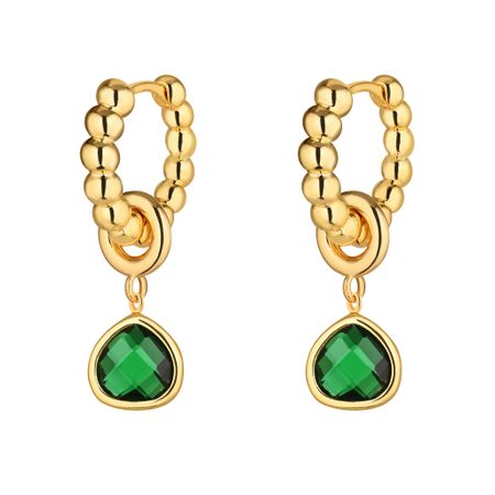 KOTLO STUDIO Серьги Green Drops Earrings