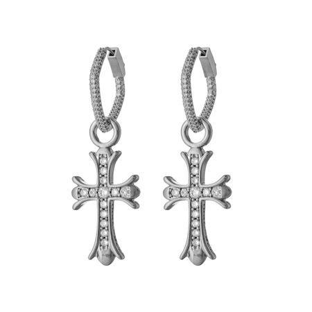 LA CONCEPTION DE SAFINA ANTONINA Серьги The Cross is Chrome Earrings